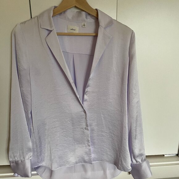 Wilfred Beso Satin Longsleeve Shirt - Picture 1 of 2